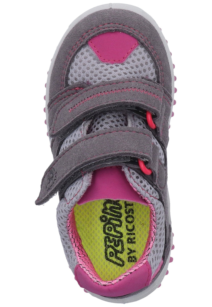 Pepino Sneaker Lederimitat/Mesh Grau/Rosa