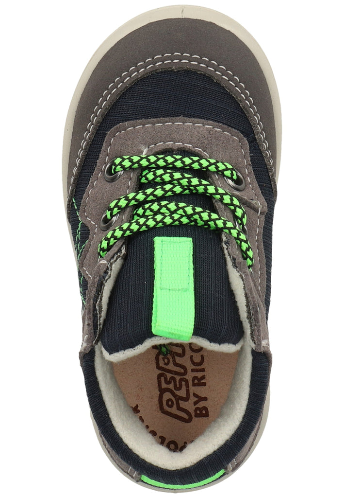 Pepino Sneaker Lederimitat/Textil Blau/Grau