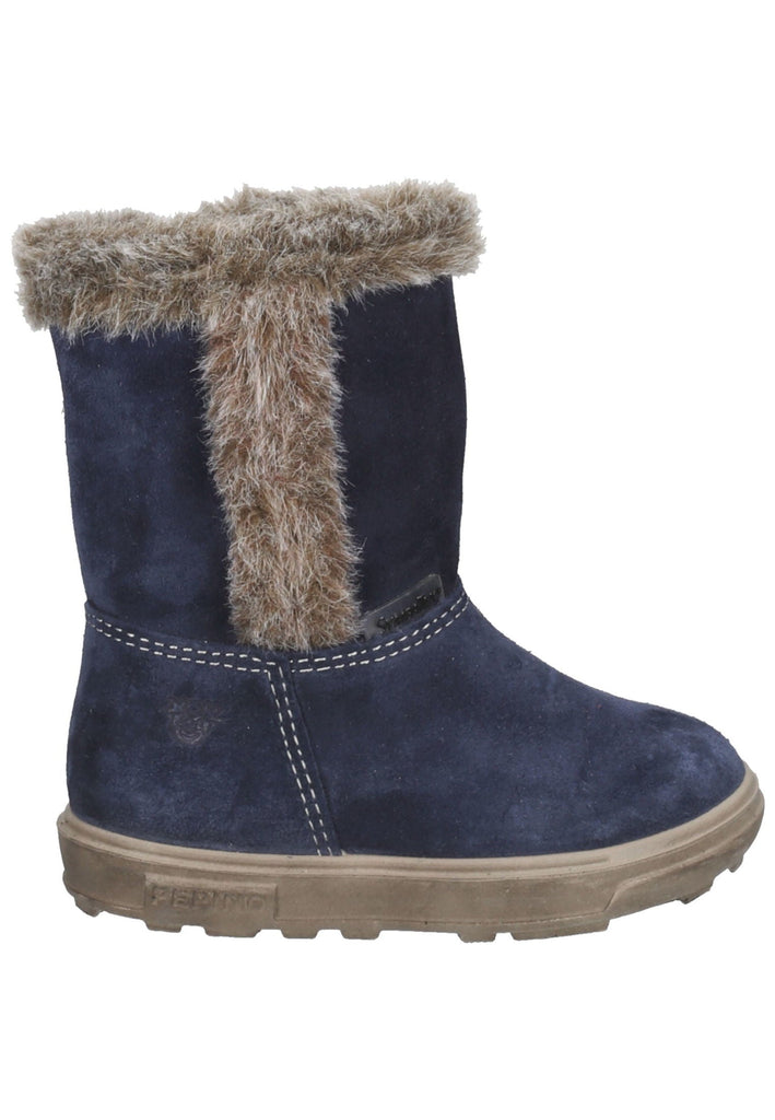 Pepino Stiefel Leder Dunkelblau Warmfutter