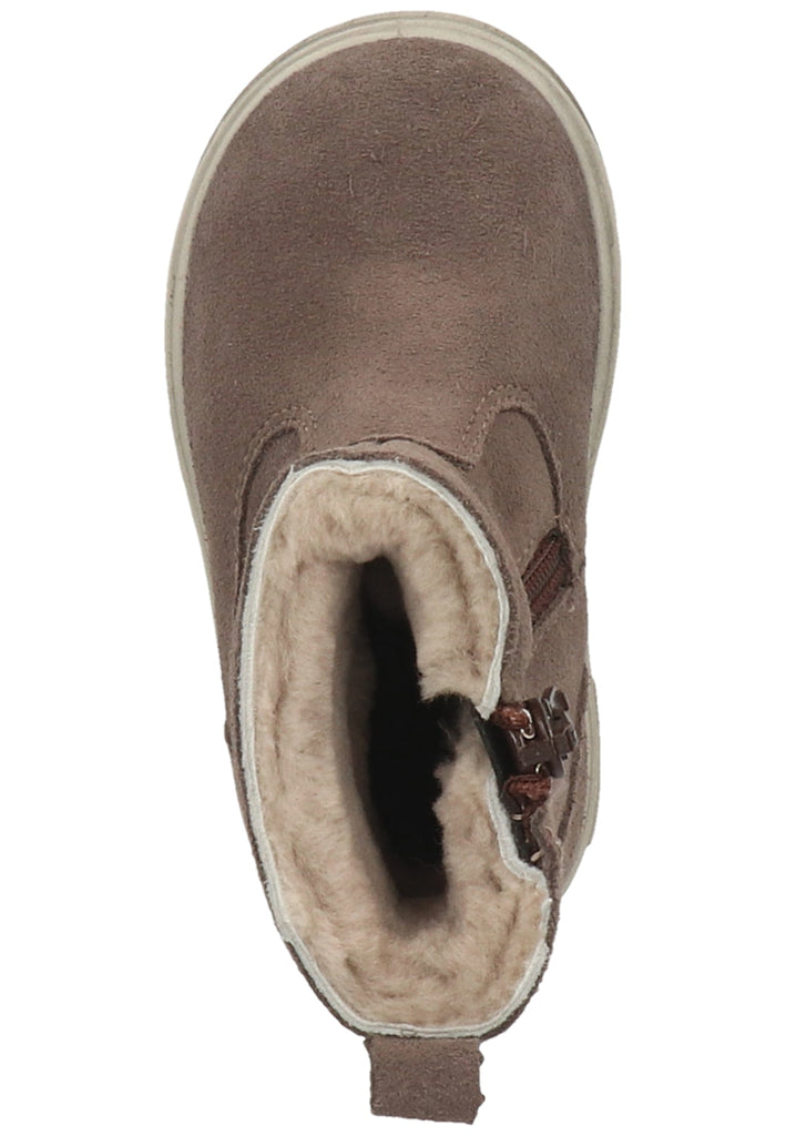 Pepino Stiefel Leder Hellgrau Warmfutter