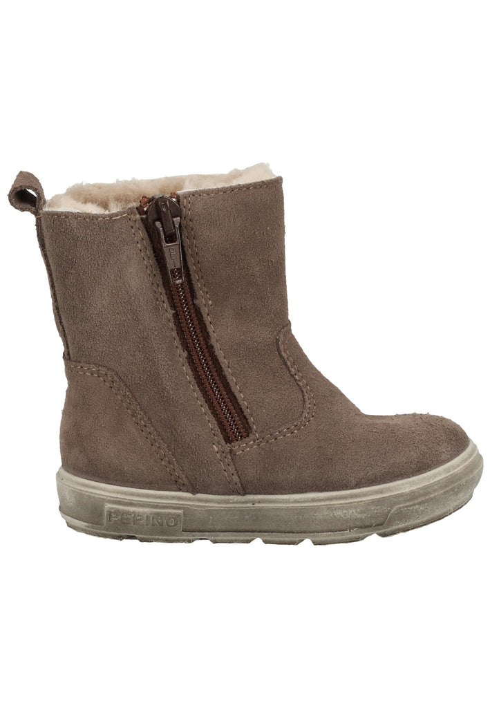 Pepino Stiefel Leder Hellgrau Warmfutter