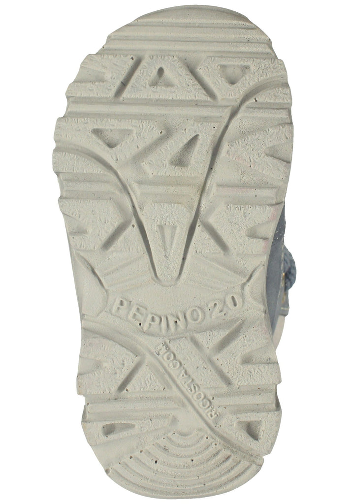 Pepino Stiefel Leder Hellgrau Warmfutter