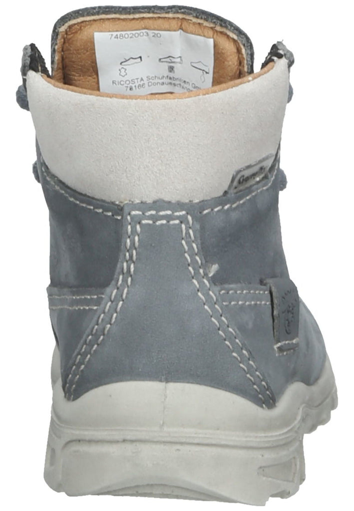 Pepino Stiefel Leder Hellgrau Warmfutter