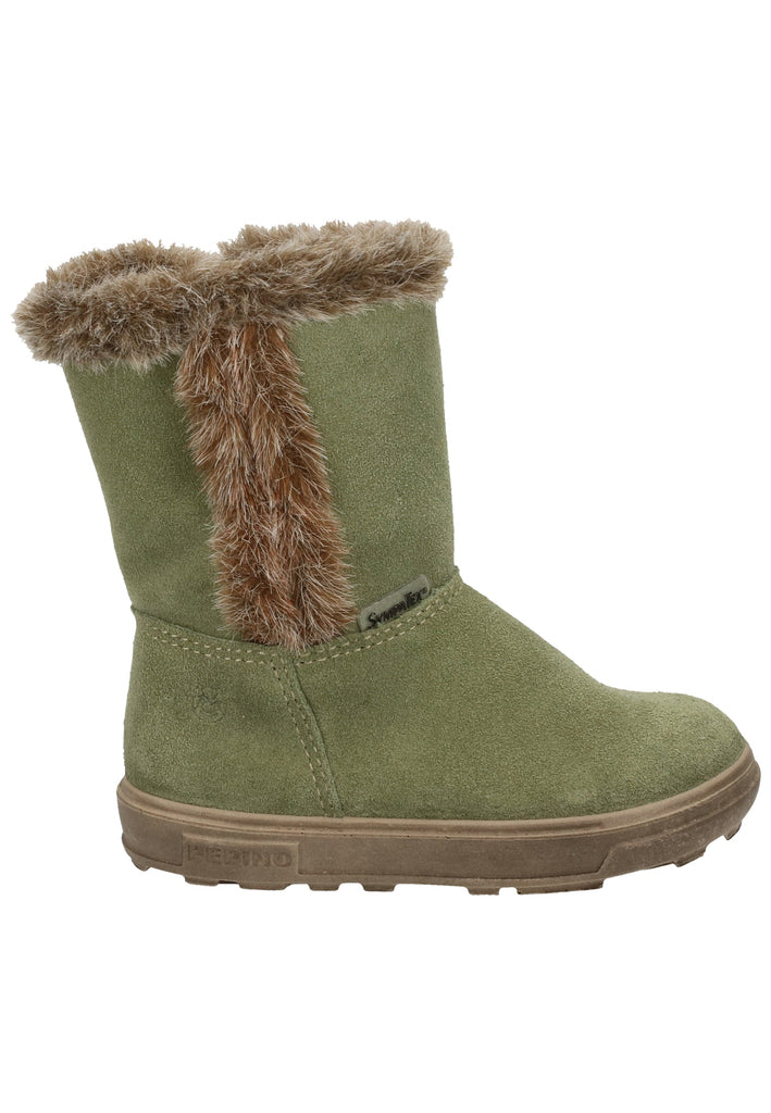 Pepino Stiefel Leder Hellgrün Warmfutter