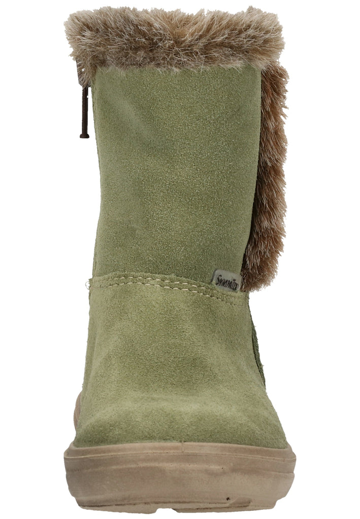 Pepino Stiefel Leder Hellgrün Warmfutter