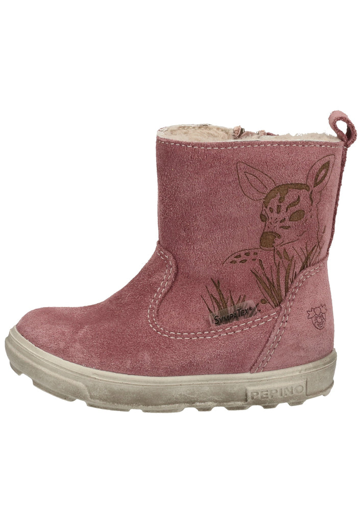 Pepino Stiefel Leder Rosa Warmfutter