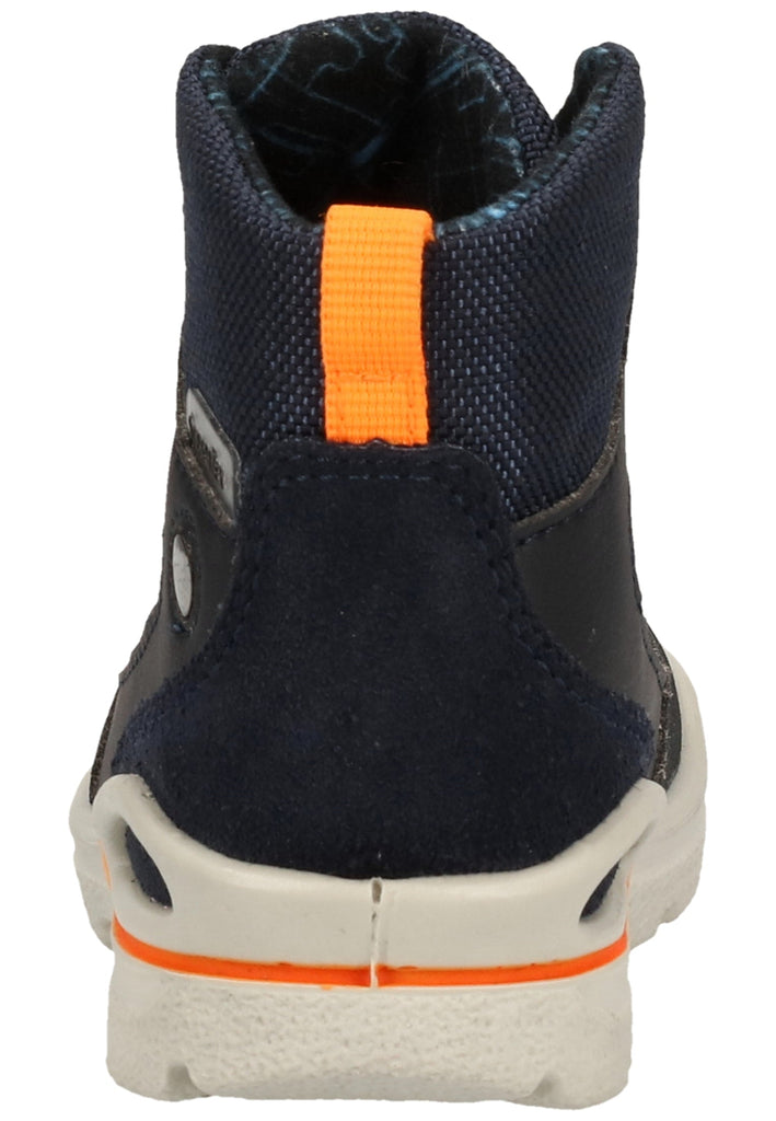 Pepino Stiefel Leder/Synthetik Blau/Orange