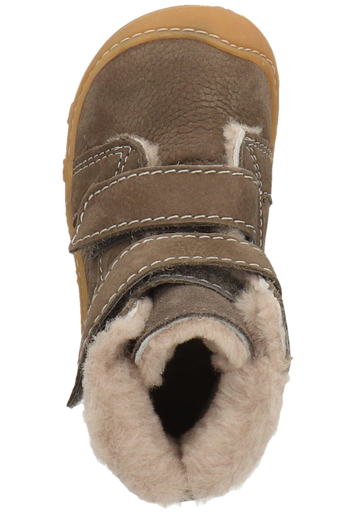 Pepino Stiefel Leder/Synthetik Grau Warmfutter