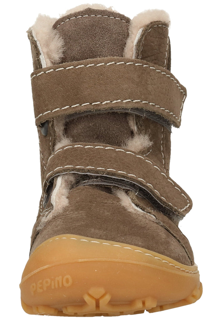 Pepino Stiefel Leder/Synthetik Grau Warmfutter