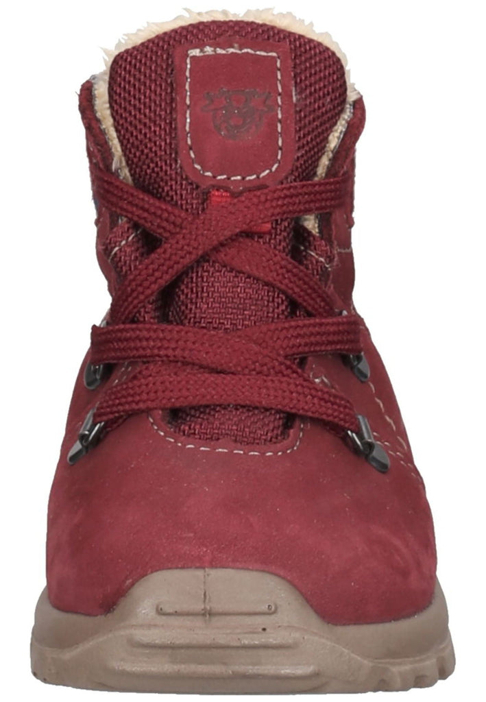 Pepino Stiefel Leder/Textil Dunkelrot Warmfutter