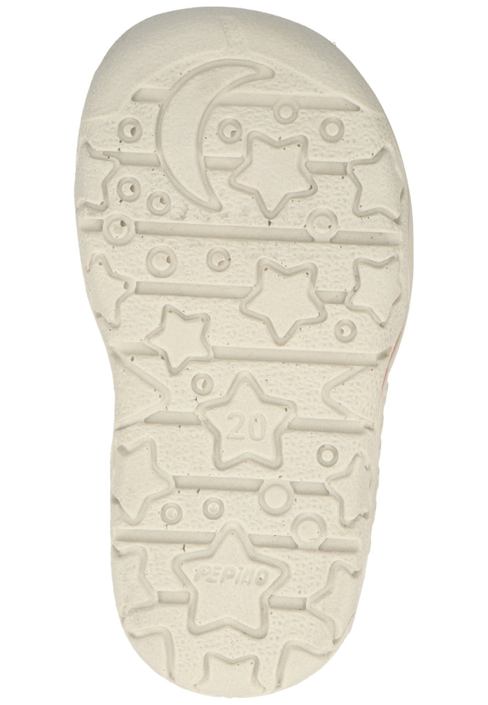 Pepino Stiefel Leder/Textil Grau/Rosa Warmfutter