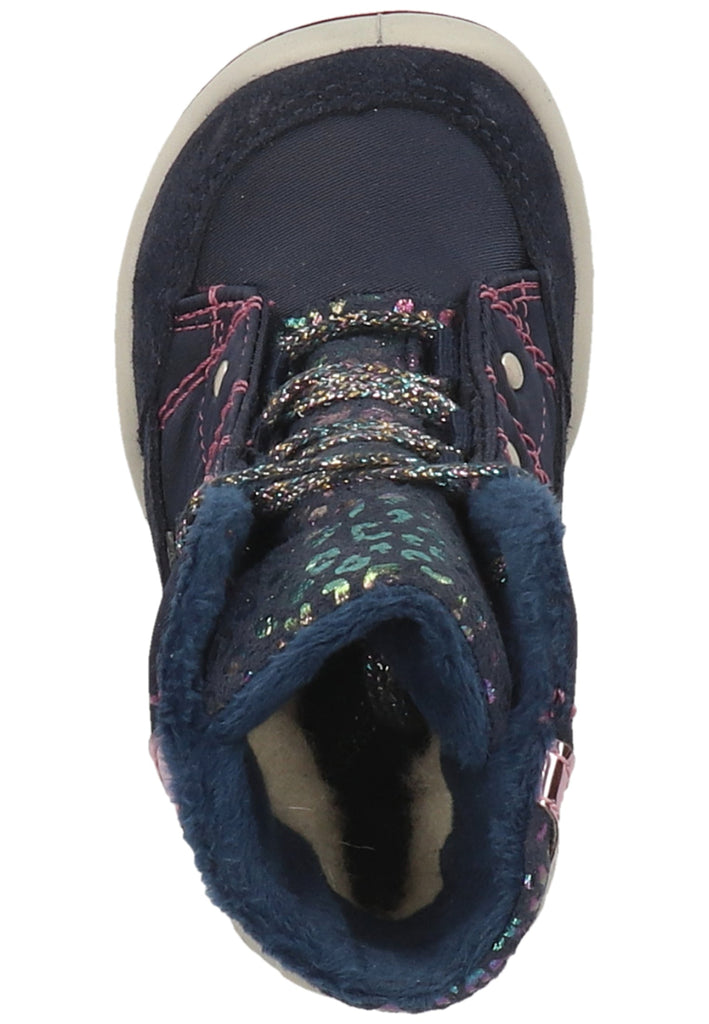 Pepino Stiefel Leder/Textil Marine Warmfutter