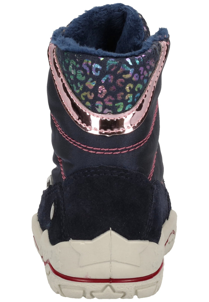 Pepino Stiefel Leder/Textil Marine Warmfutter