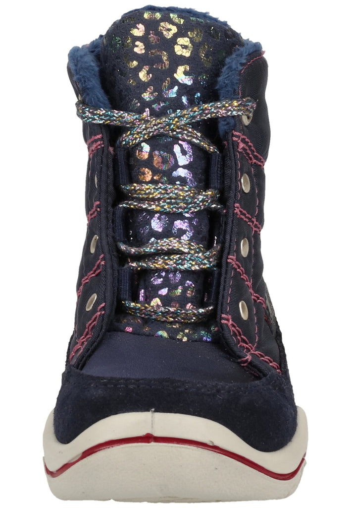 Pepino Stiefel Leder/Textil Marine Warmfutter