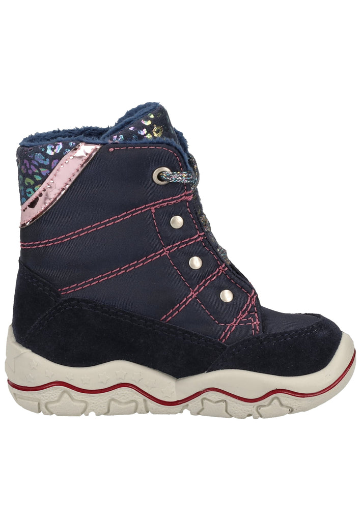 Pepino Stiefel Leder/Textil Marine Warmfutter