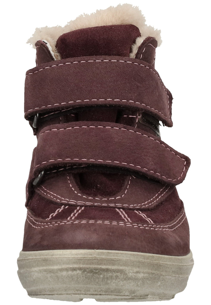 Pepino Stiefel Leder/Textil Pflaume Warmfutter