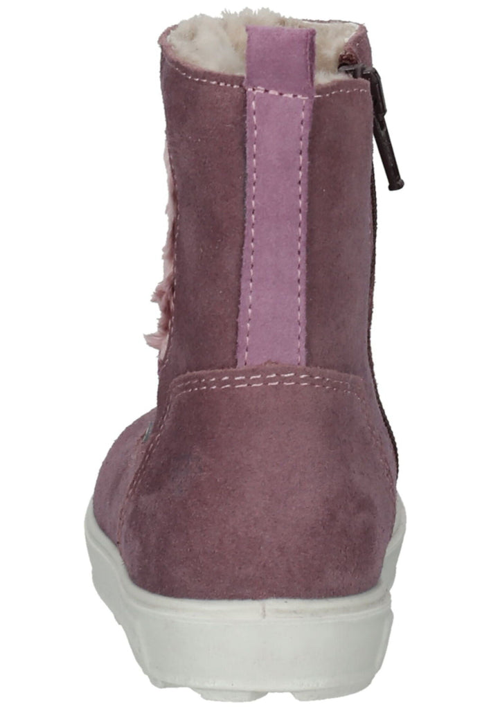Pepino Stiefel Leder/Textil Pflaume Warmfutter