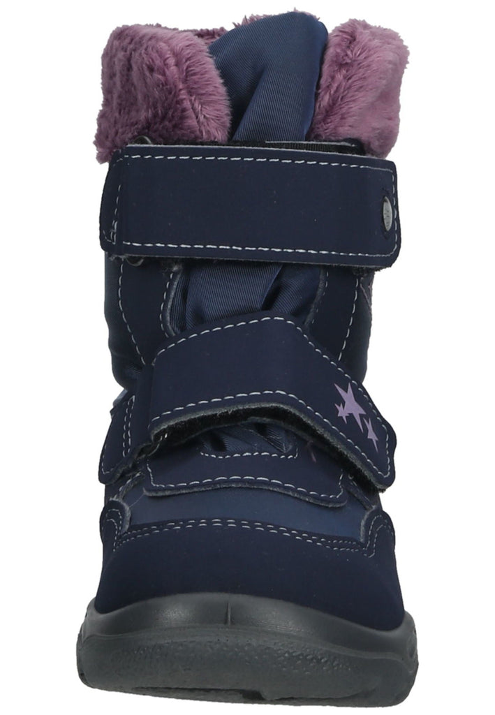 Pepino Stiefel Lederimitat/Textil Blau/Multi Warmfutter