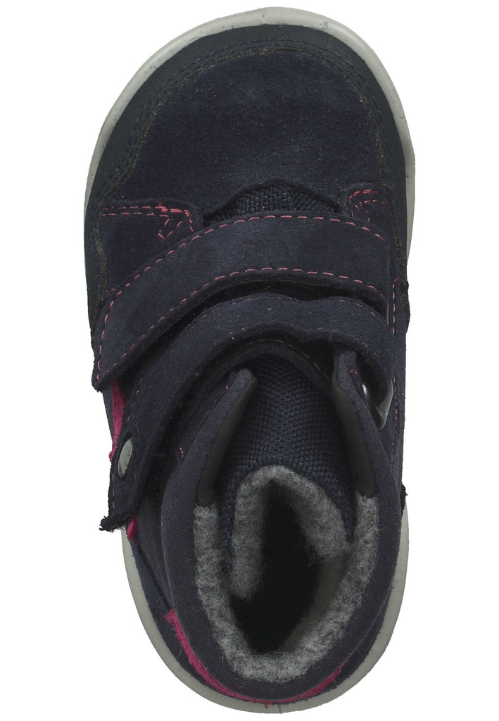 Pepino Stiefel Lederimitat/Textil Blau/Pink Warmfutter