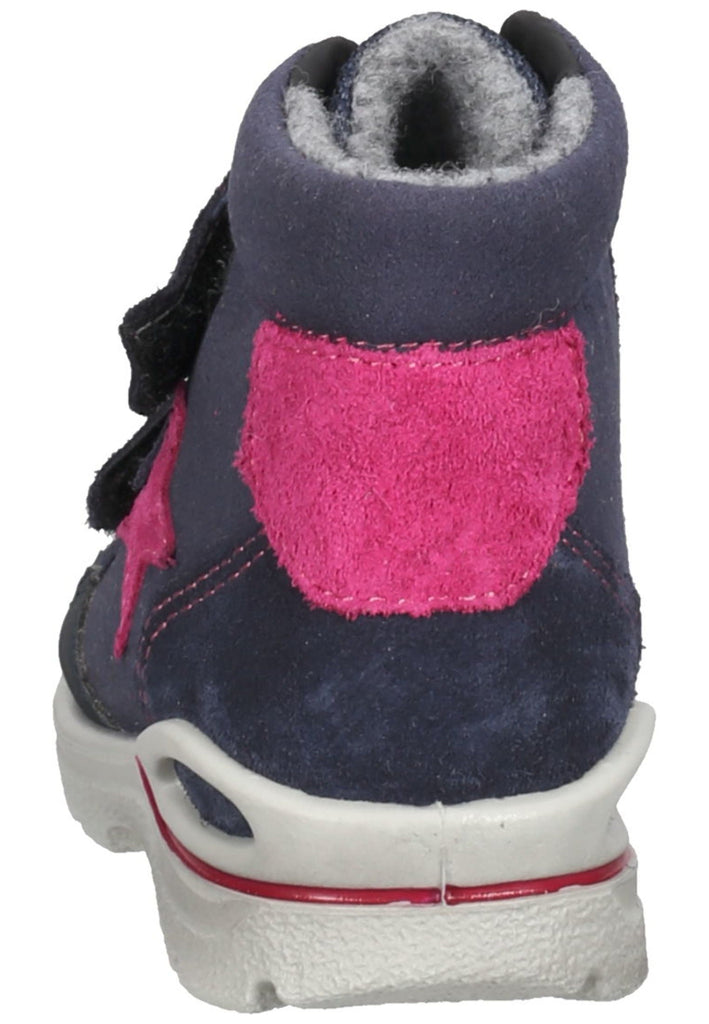 Pepino Stiefel Lederimitat/Textil Blau/Pink Warmfutter
