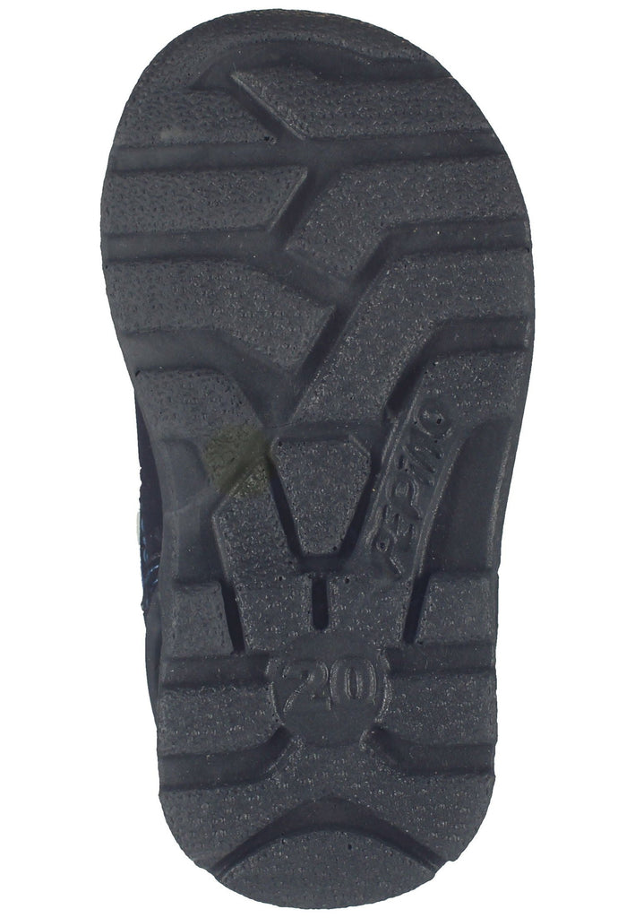 Pepino Stiefel Lederimitat/Textil Blau/Schwarz Warmfutter