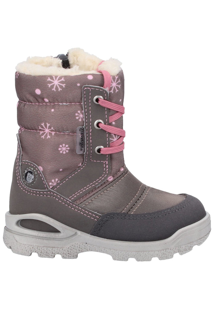 Pepino Stiefel Lederimitat/Textil Braun/Grau Warmfutter