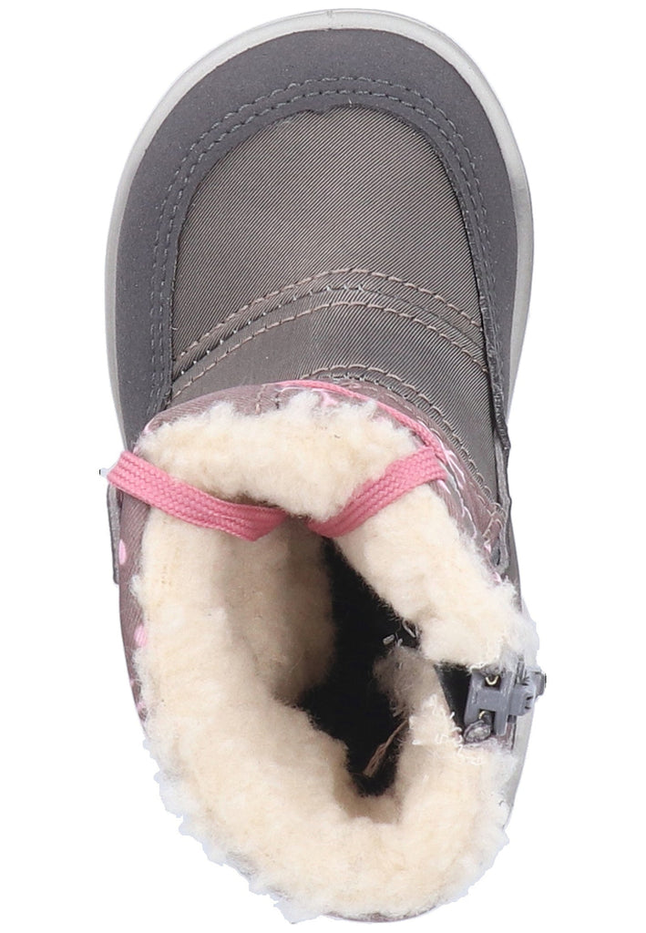 Pepino Stiefel Lederimitat/Textil Braun/Grau Warmfutter