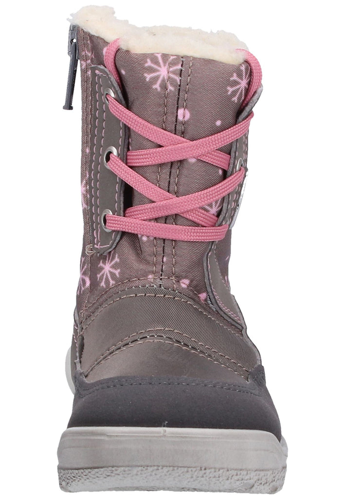 Pepino Stiefel Lederimitat/Textil Braun/Grau Warmfutter