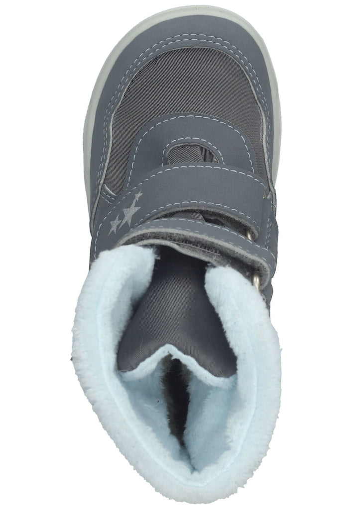 Pepino Stiefel Lederimitat/Textil Grau/Weiß Warmfutter