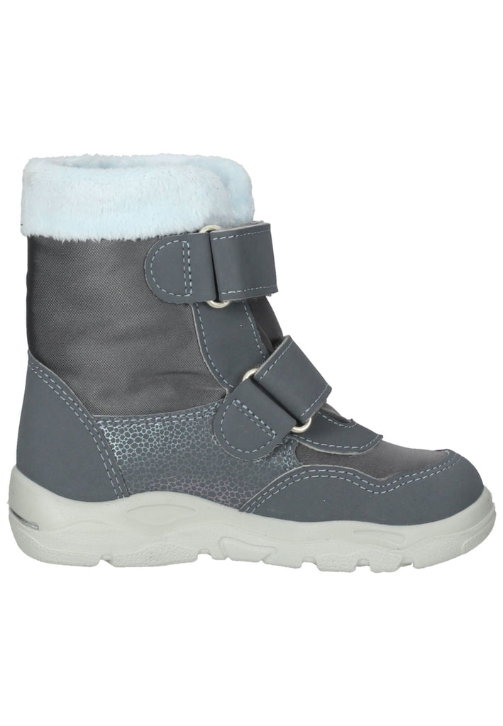 Pepino Stiefel Lederimitat/Textil Grau/Weiß Warmfutter