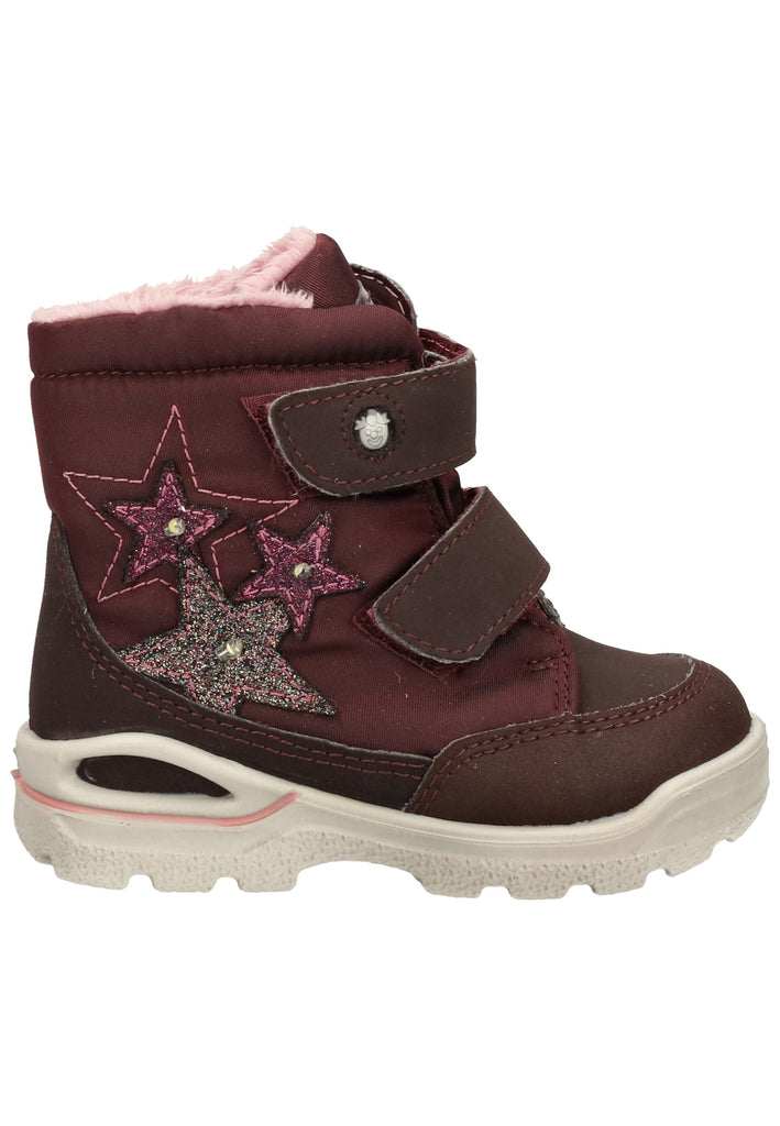 Pepino Stiefel Lederimitat/Textil Lila Warmfutter