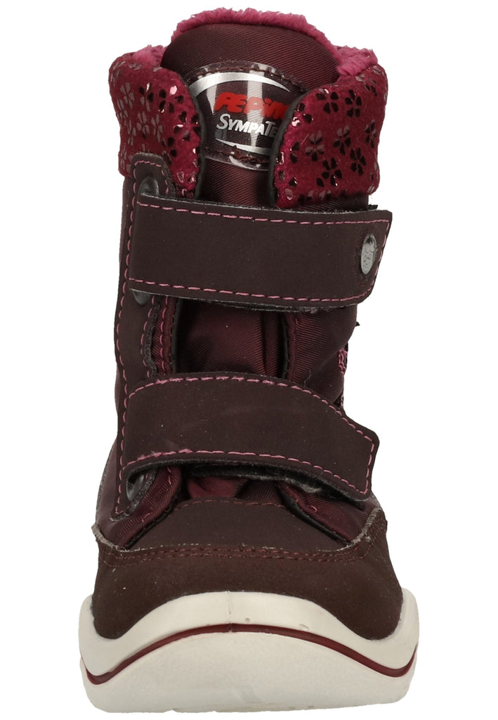 Pepino Stiefel Lederimitat/Textil Lila Warmfutter