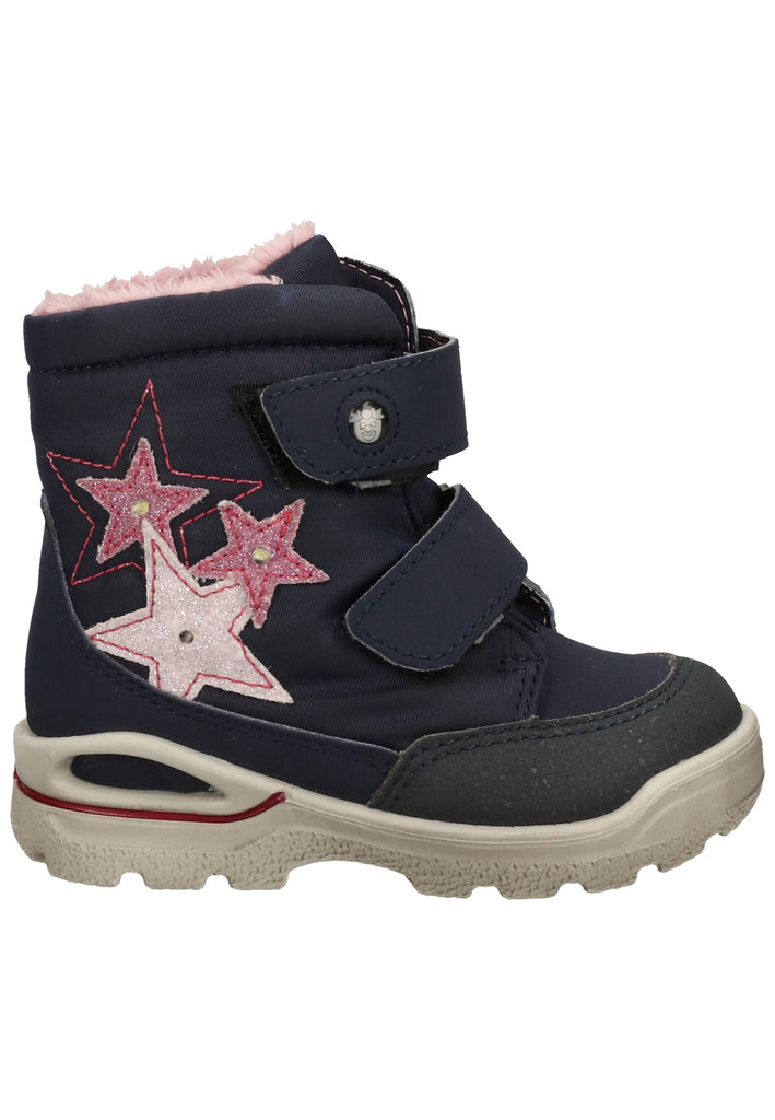 Pepino Stiefel Lederimitat/Textil Marine Warmfutter