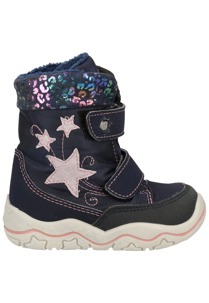 Pepino Stiefel Lederimitat/Textil Marine Warmfutter