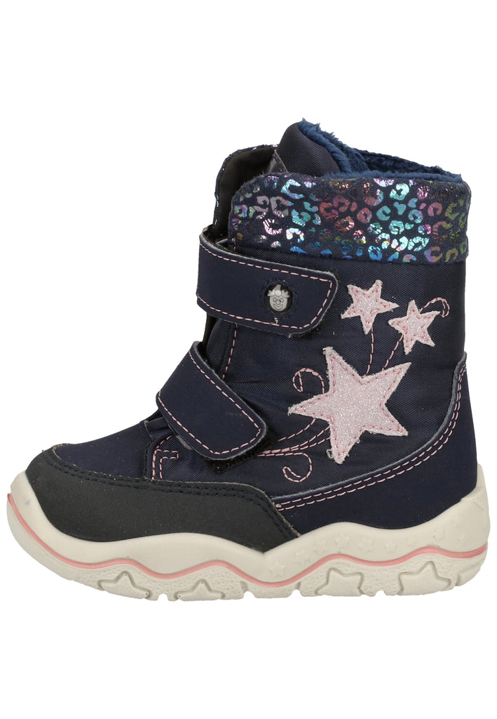 Pepino Stiefel Lederimitat/Textil Marine Warmfutter