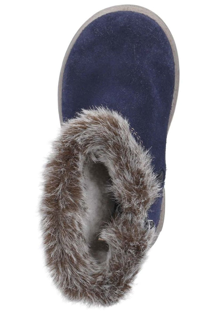 Pepino Stiefel Veloursleder Dunkelblau Warmfutter
