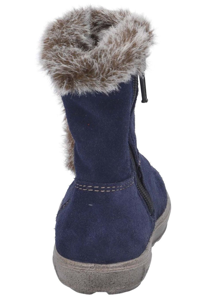 Pepino Stiefel Veloursleder Dunkelblau Warmfutter