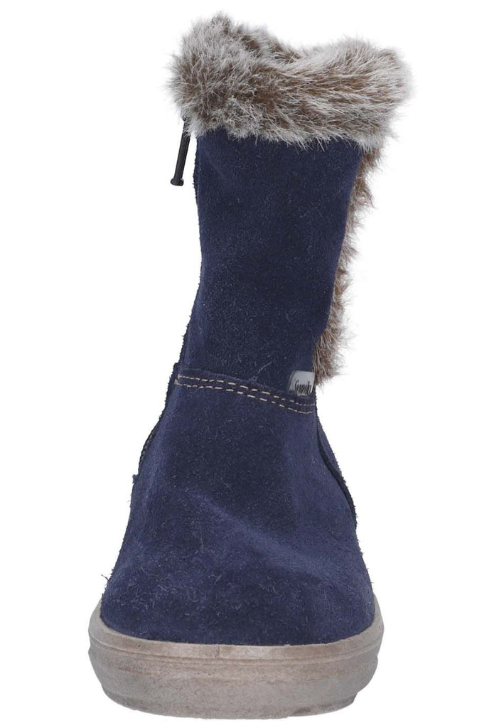 Pepino Stiefel Veloursleder Dunkelblau Warmfutter