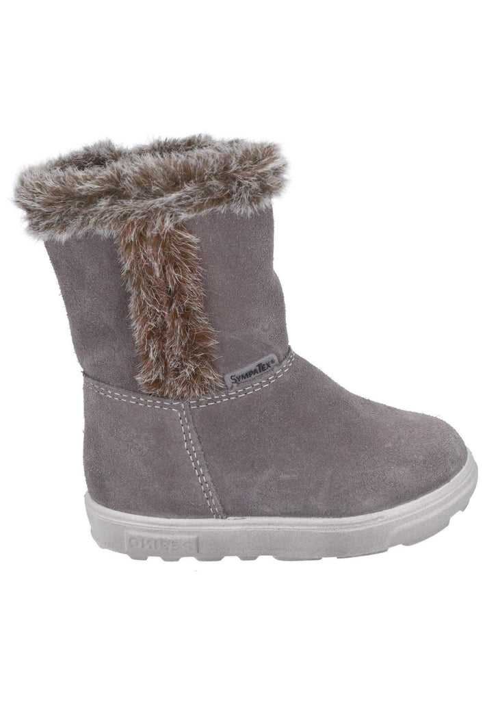 Pepino Stiefel Veloursleder Dunkelgrau Warmfutter