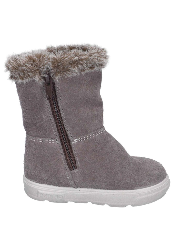 Pepino Stiefel Veloursleder Dunkelgrau Warmfutter
