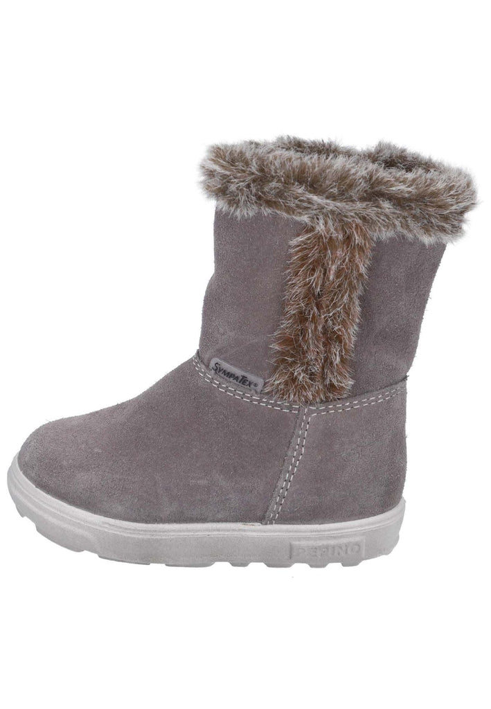 Pepino Stiefel Veloursleder Dunkelgrau Warmfutter