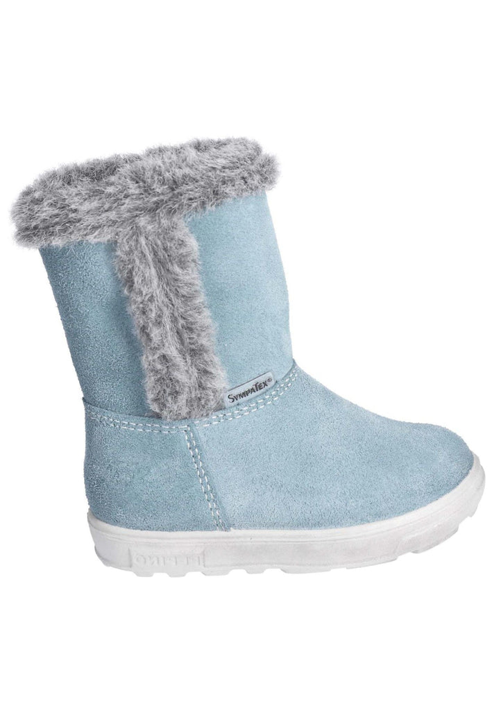 Pepino Stiefel Veloursleder Hellblau Warmfutter