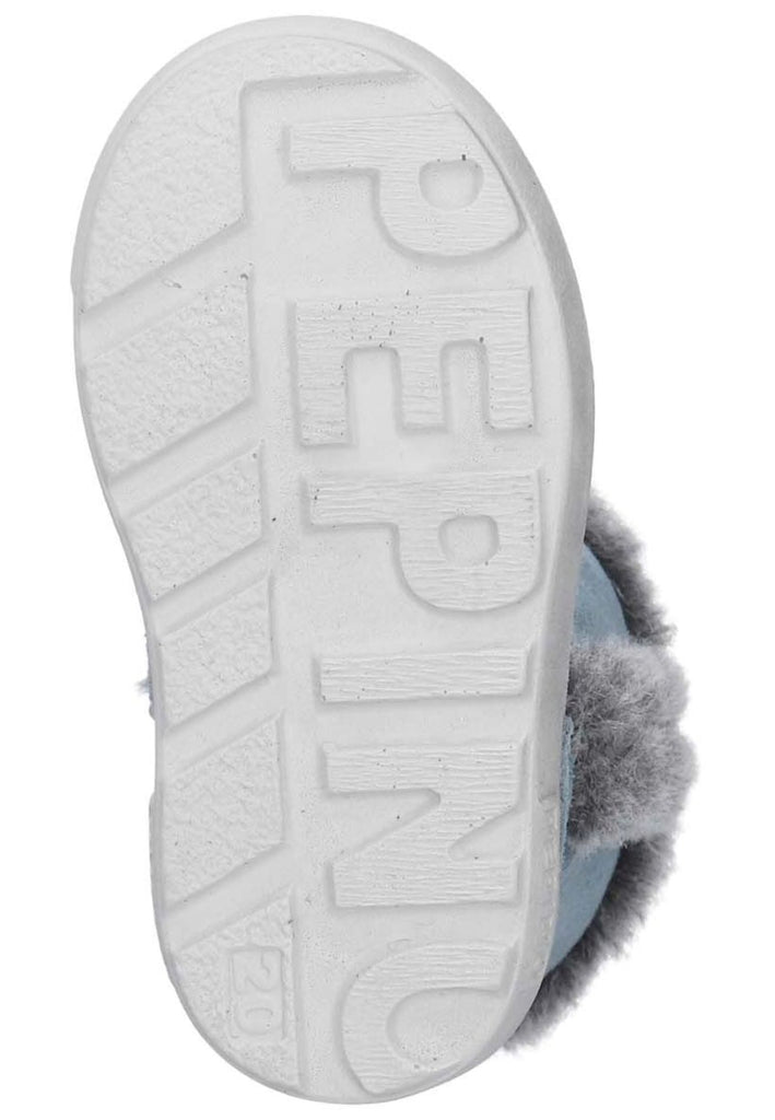 Pepino Stiefel Veloursleder Hellblau Warmfutter