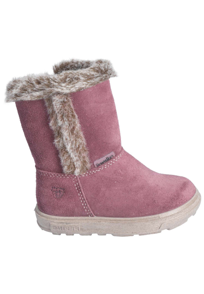 Pepino Stiefel Veloursleder Pflaume Warmfutter