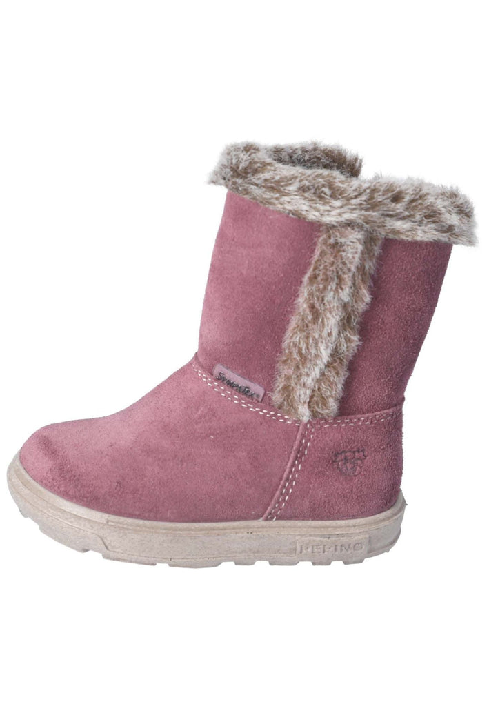 Pepino Stiefel Veloursleder Pflaume Warmfutter