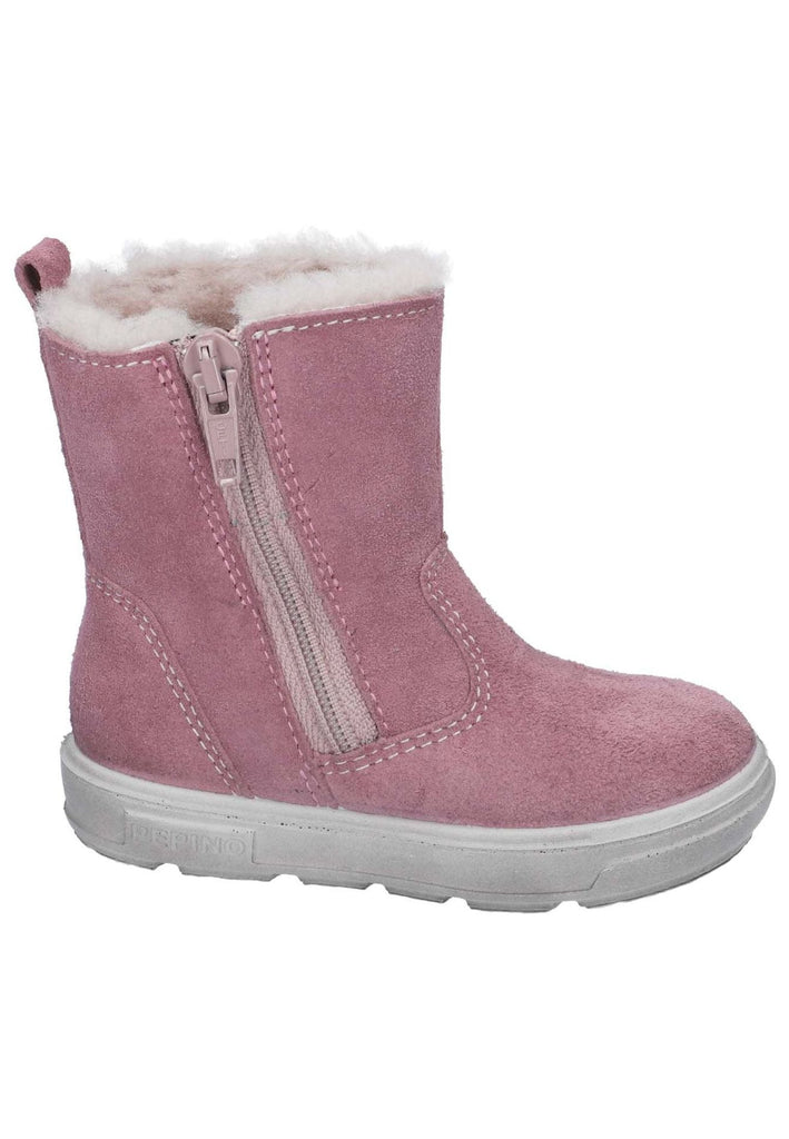 Pepino Stiefel Veloursleder Rosa Warmfutter