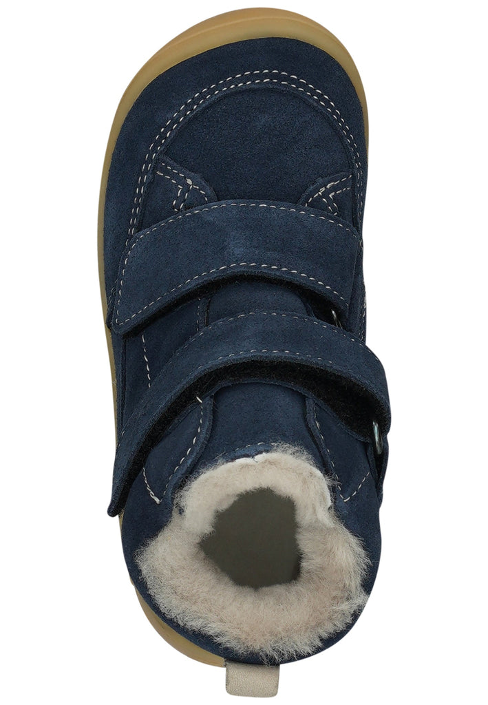 Pepino Stiefelette Leder Blau Warmfutter