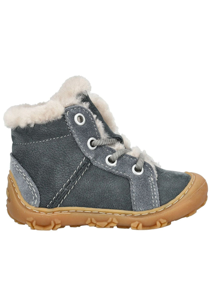 Pepino Stiefelette Leder Blau Warmfutter