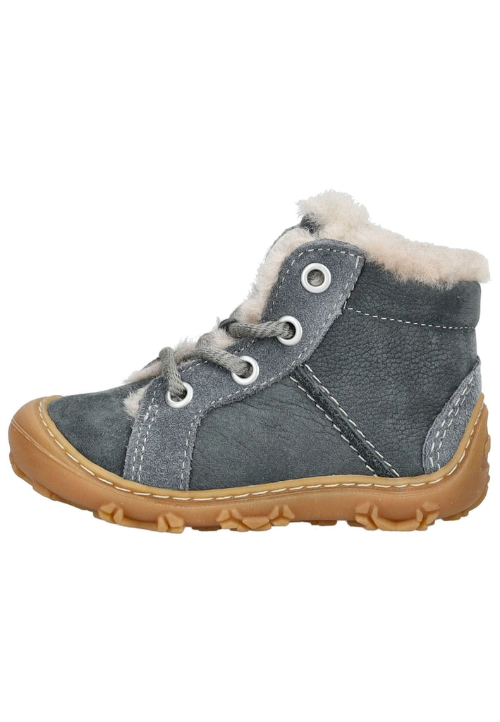Pepino Stiefelette Leder Blau Warmfutter