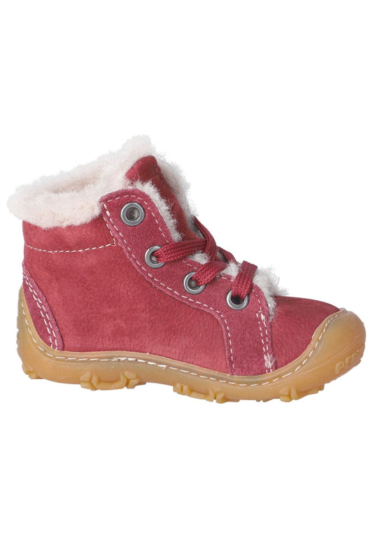 Pepino Stiefelette Leder Burgunder Warmfutter